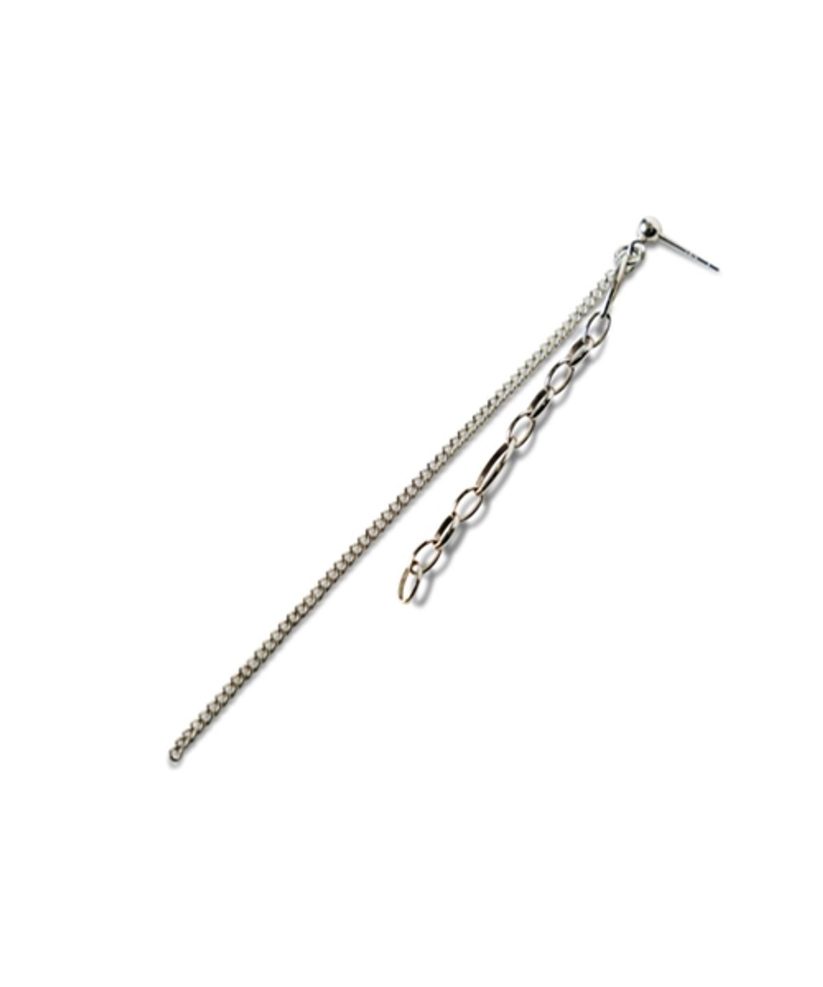 봉보(BONBEAU) Big airplane Eearings set 비행기 빅이어링 큐빅 체인 은귀걸이 세트