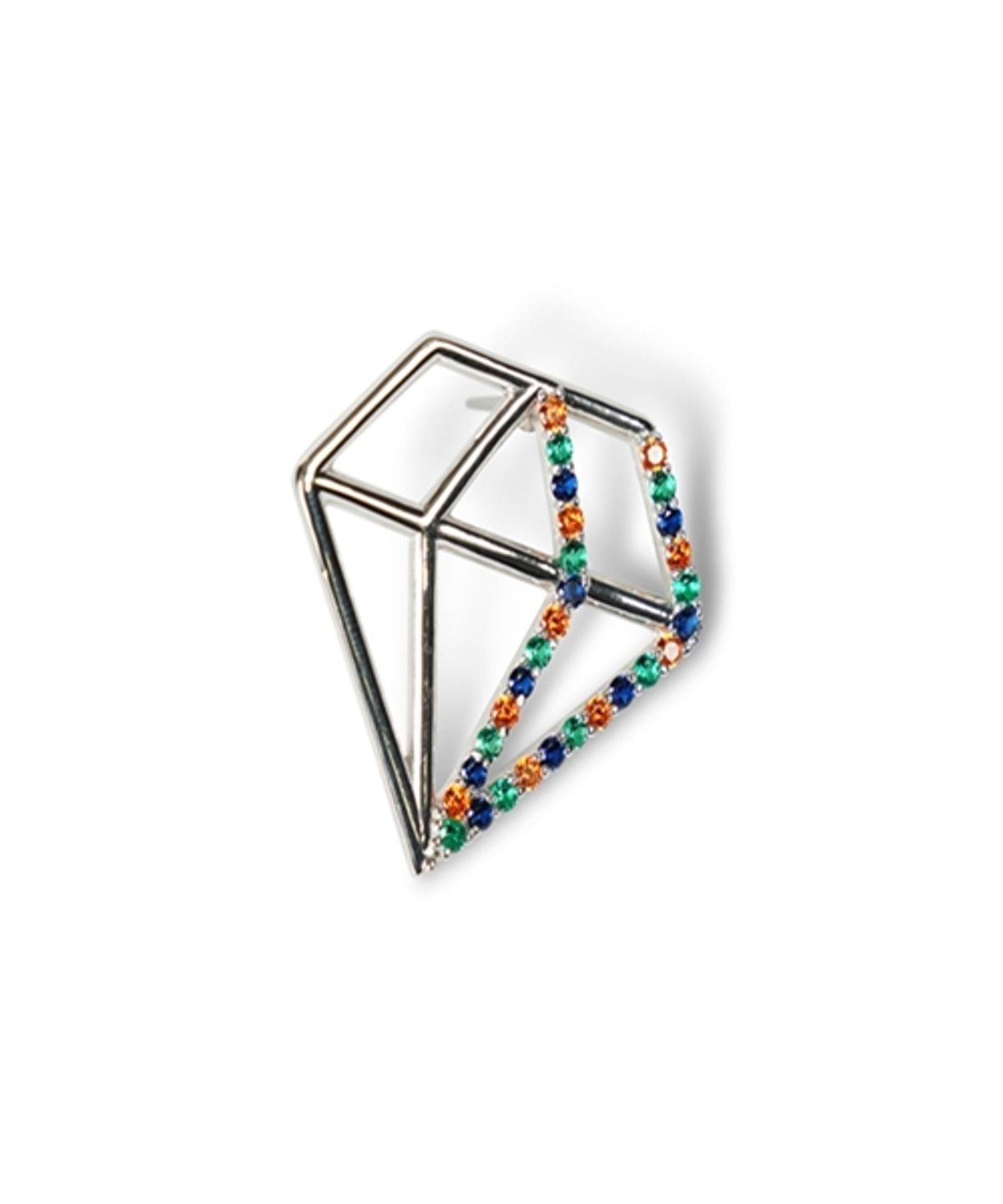 봉보(BONBEAU) Big dia Eearings set 다이아 빅이어링 큐빅 체인 은귀걸이 세트