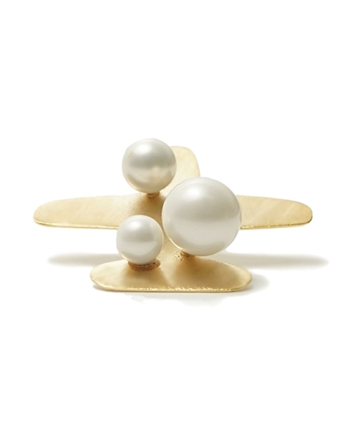 봉보(BONBEAU) Rhythmic pearl airplane Eearings 리드미컬 펄 비행기 이어링