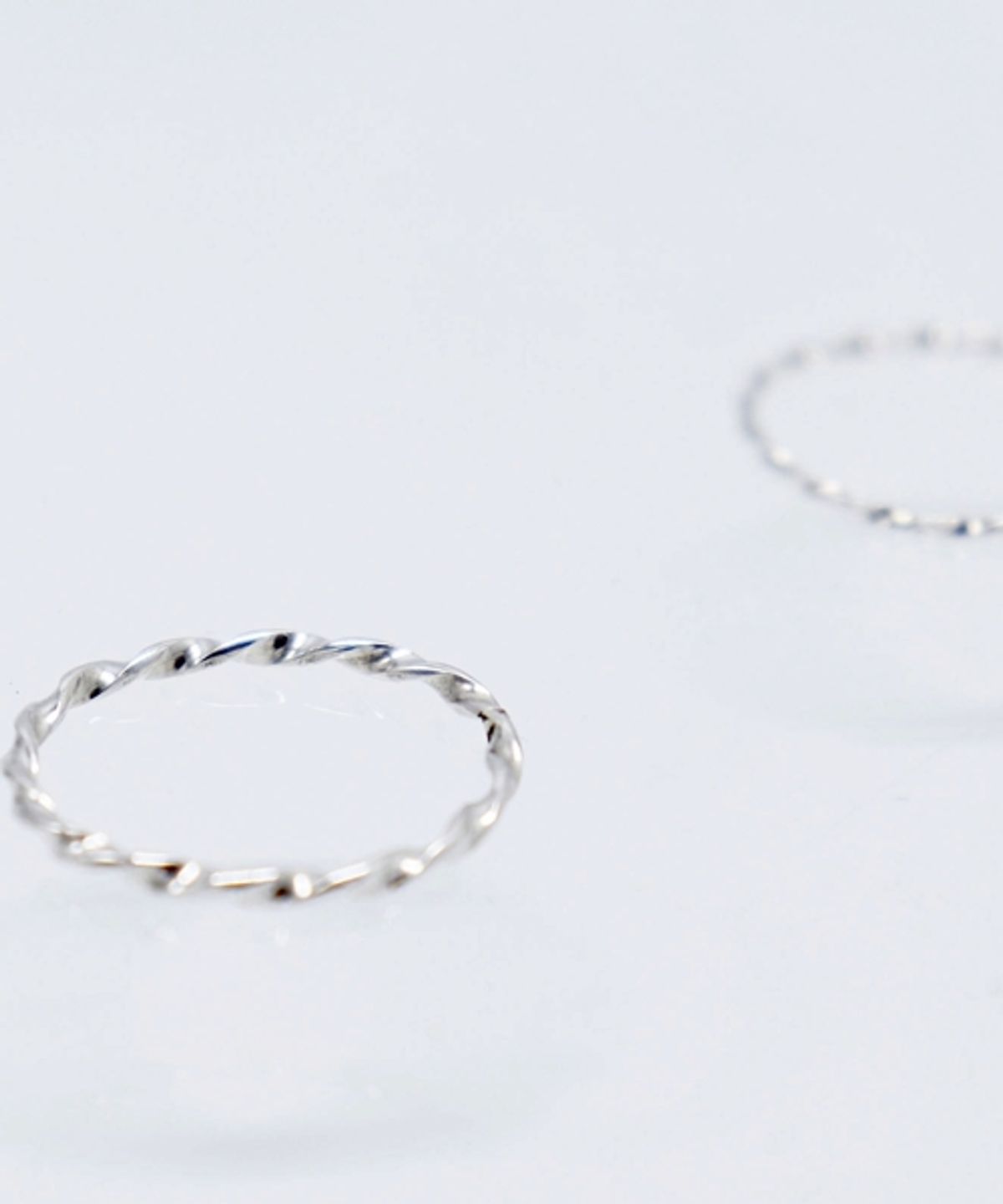 봉보(BONBEAU) Stella loose twist Layered Ring 루즈 트위스트 꼬임반지 1.5mm
