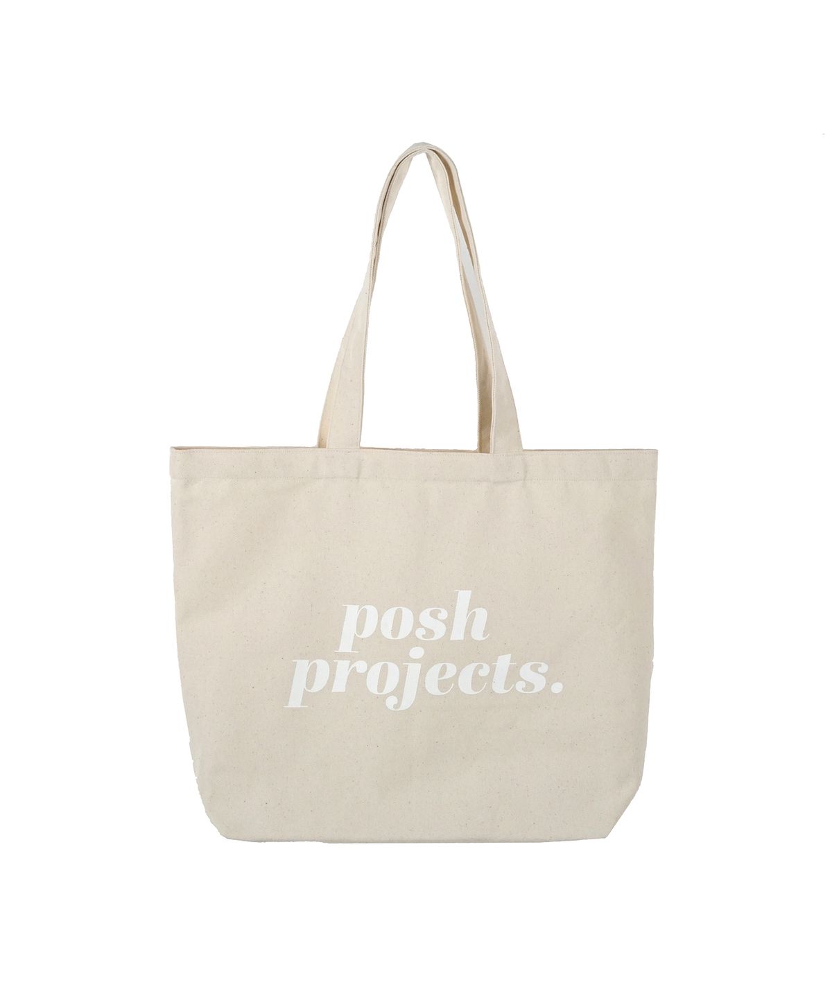 포쉬프로젝트(POSH-PROJECTS) E128 빅 홀리데이 로고 에코백_화이트