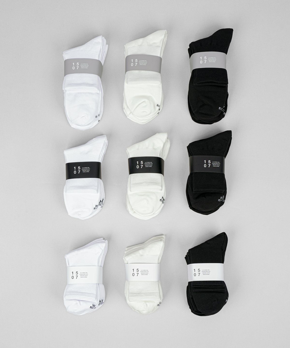 일오공칠(IL-O-GONG-CHIL) [5PACK+3PACK] 1507 모노 트라우져 삭스 베스트 팩