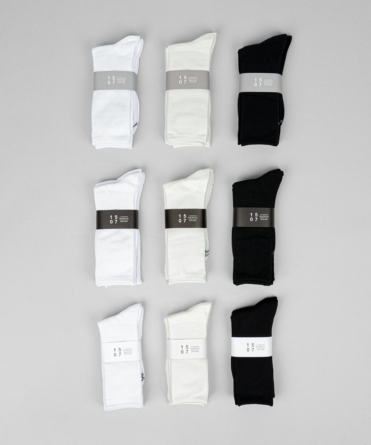 일오공칠(IL-O-GONG-CHIL) [5PACK+3PACK] 1507 모노 트라우져 삭스 베스트 팩