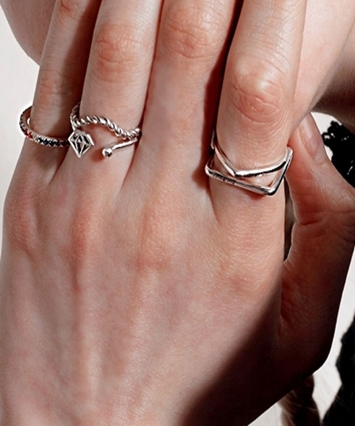 봉보(BONBEAU) Nouveau ring 웨이브 실버링