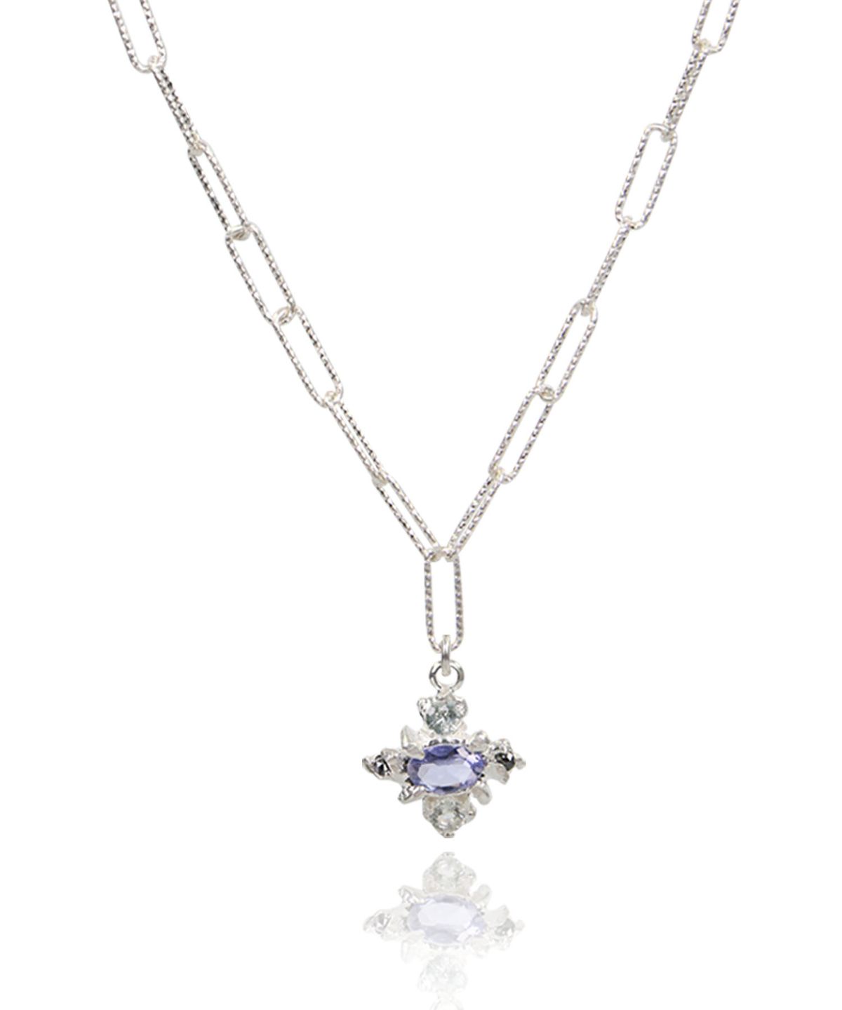 펄시(PERSY) GLIMMER SHIMMER SILVER NECKLACE