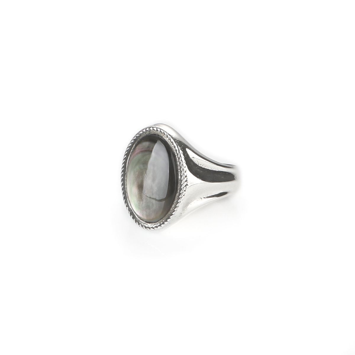 스팅925(STING925) Black Nacre Ring