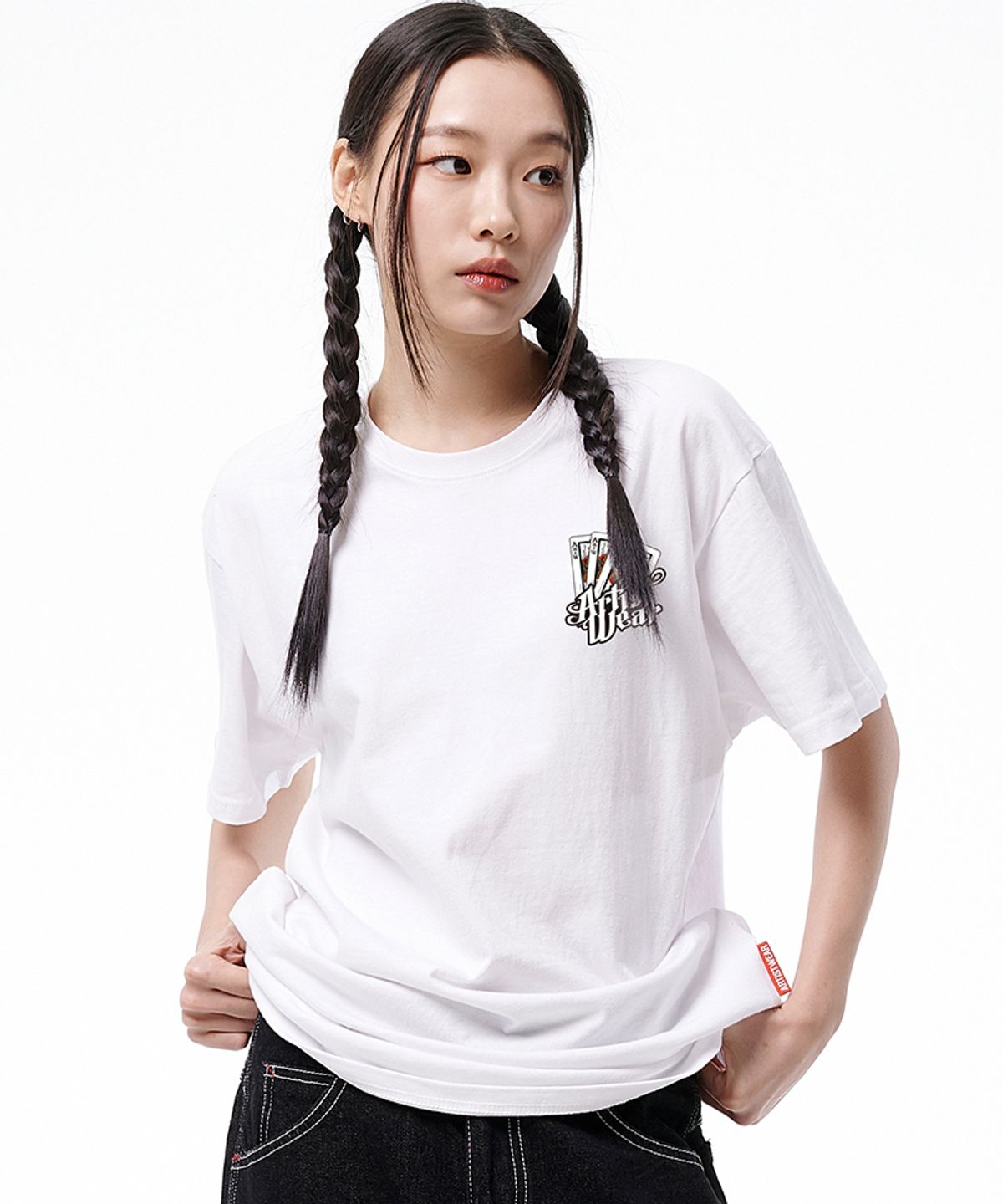 아티스트웨어(ARTISTWEAR) [ATW] 킹 오브 스트릿 반팔티_WH