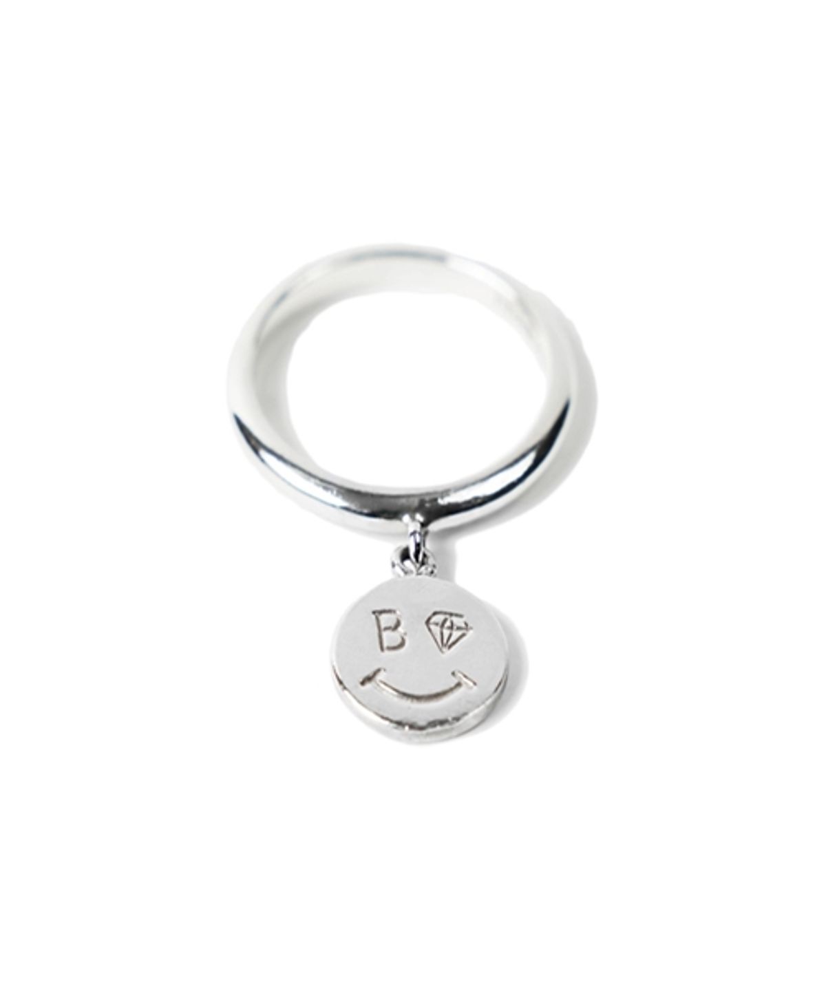 봉보(BONBEAU) Smile drop ring 스마일 코인 반지