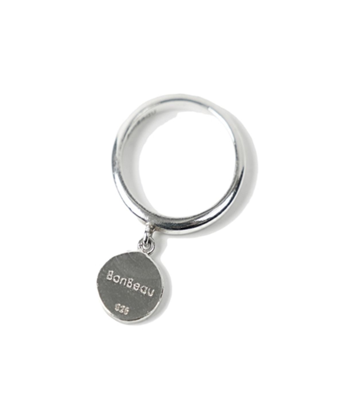 봉보(BONBEAU) Smile drop ring 스마일 코인 반지