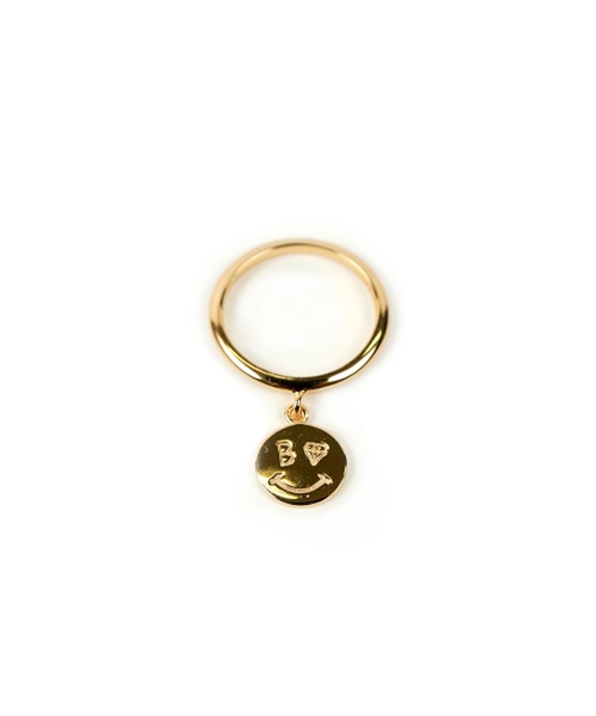 봉보(BONBEAU) Smile drop ring 스마일 코인 반지