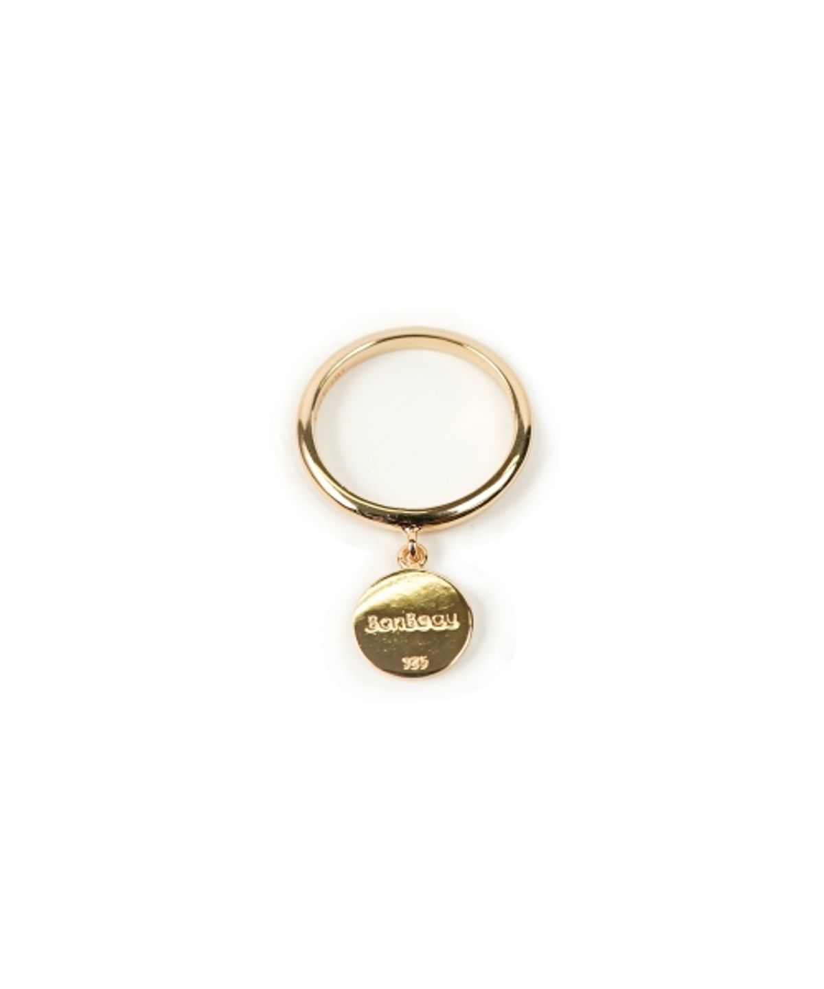 봉보(BONBEAU) Smile drop ring 스마일 코인 반지