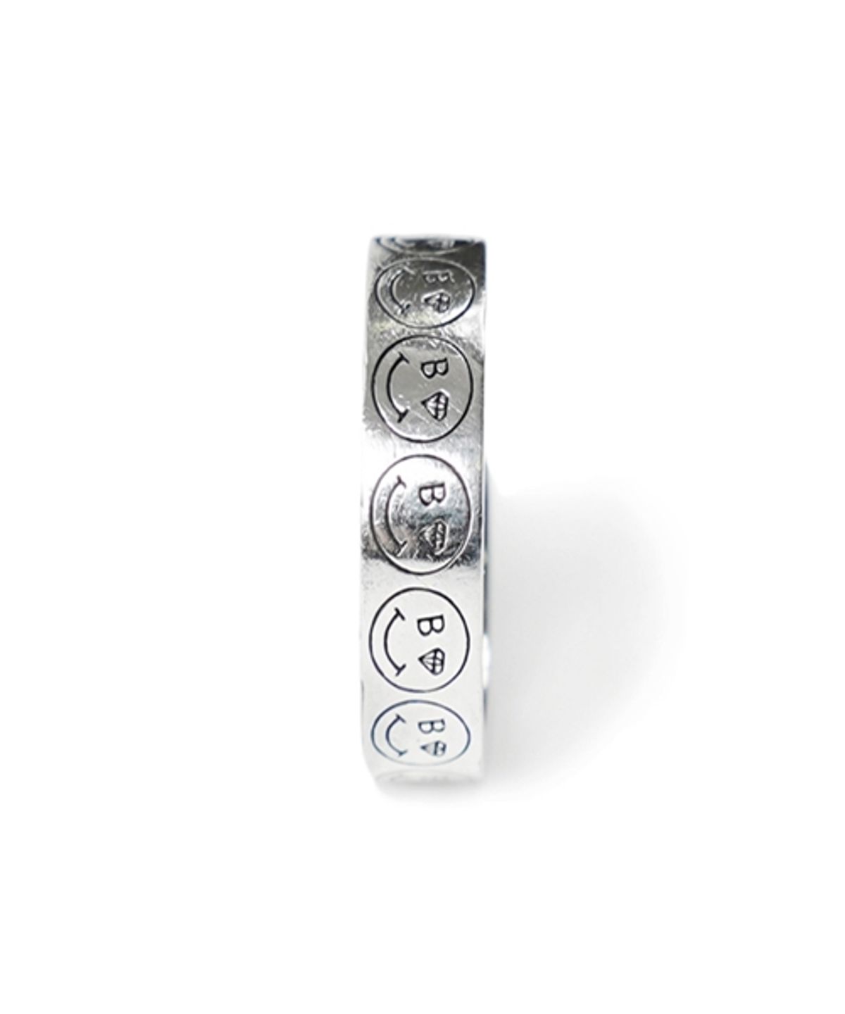 봉보(BONBEAU) Smile line-up ring 스마일 실버 반지