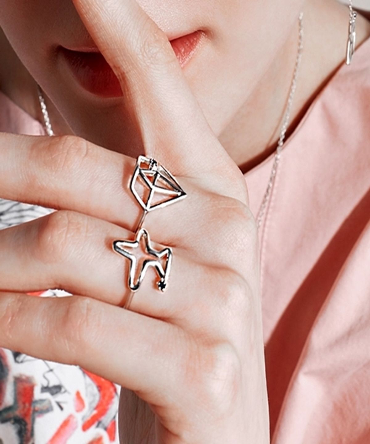 봉보(BONBEAU) Airplane silver ring 비행기 실버반지