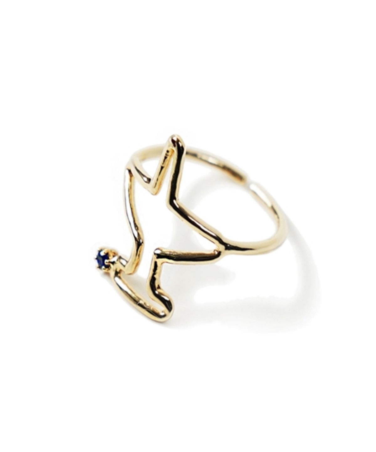 봉보(BONBEAU) Airplane gold ring 비행기 14k 골드 반지