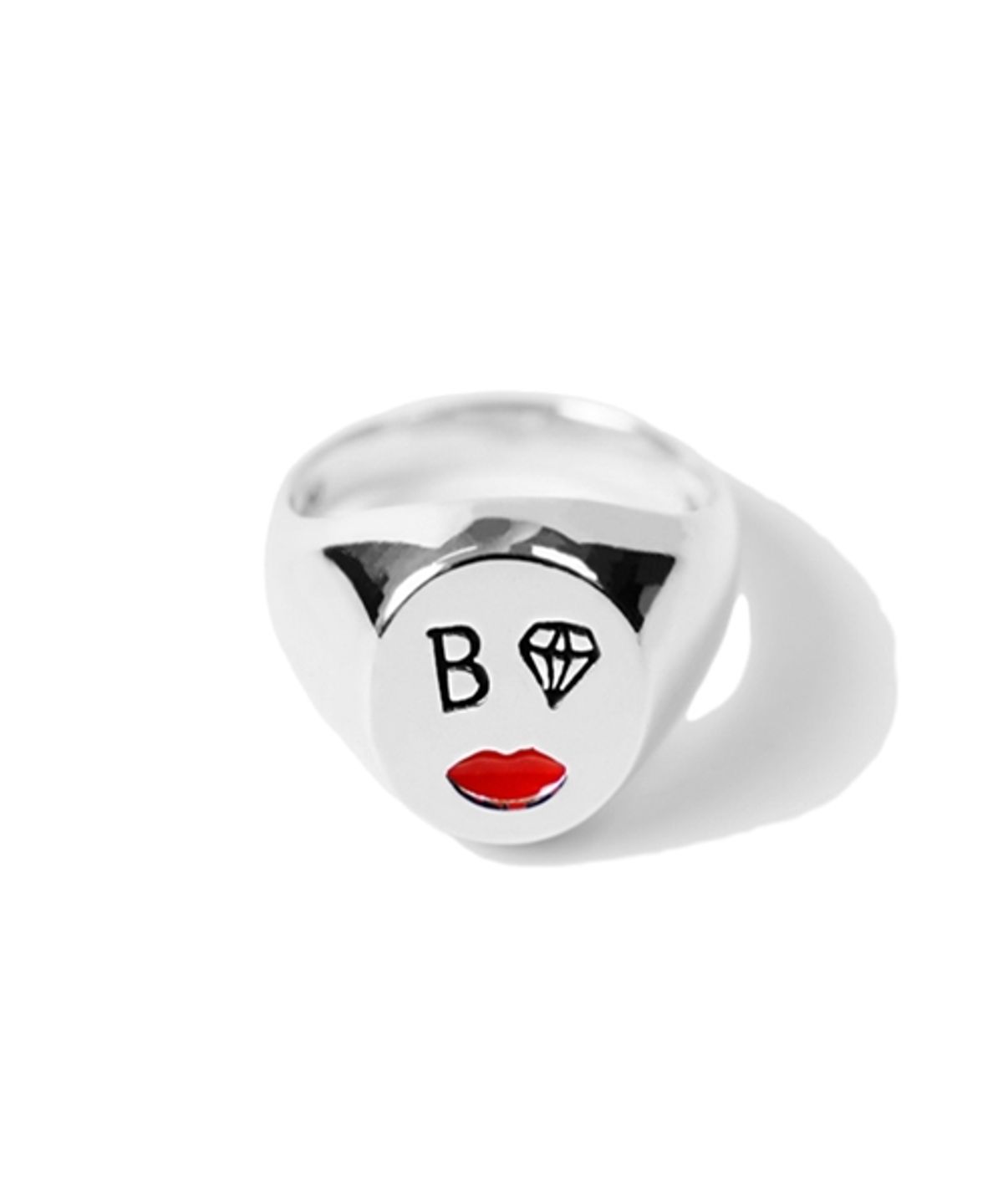 봉보(BONBEAU) Smile epoxy signet ring 스마일 두꺼운반지
