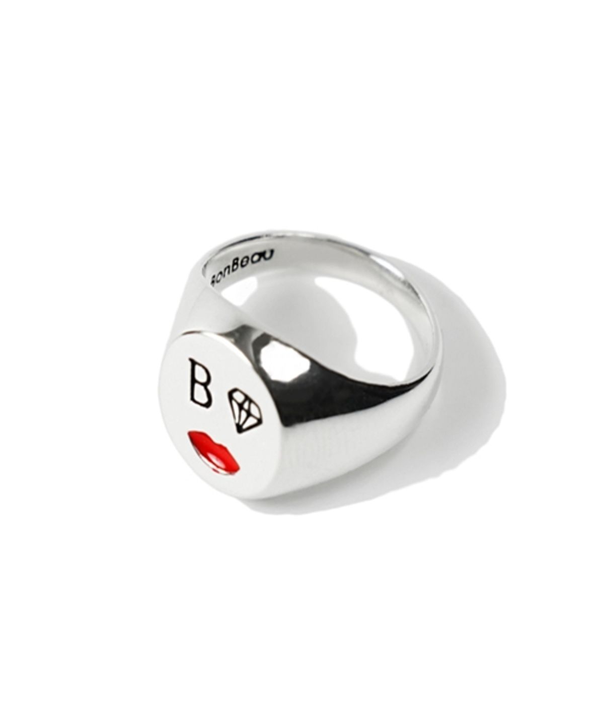 봉보(BONBEAU) Smile epoxy signet ring 스마일 두꺼운반지