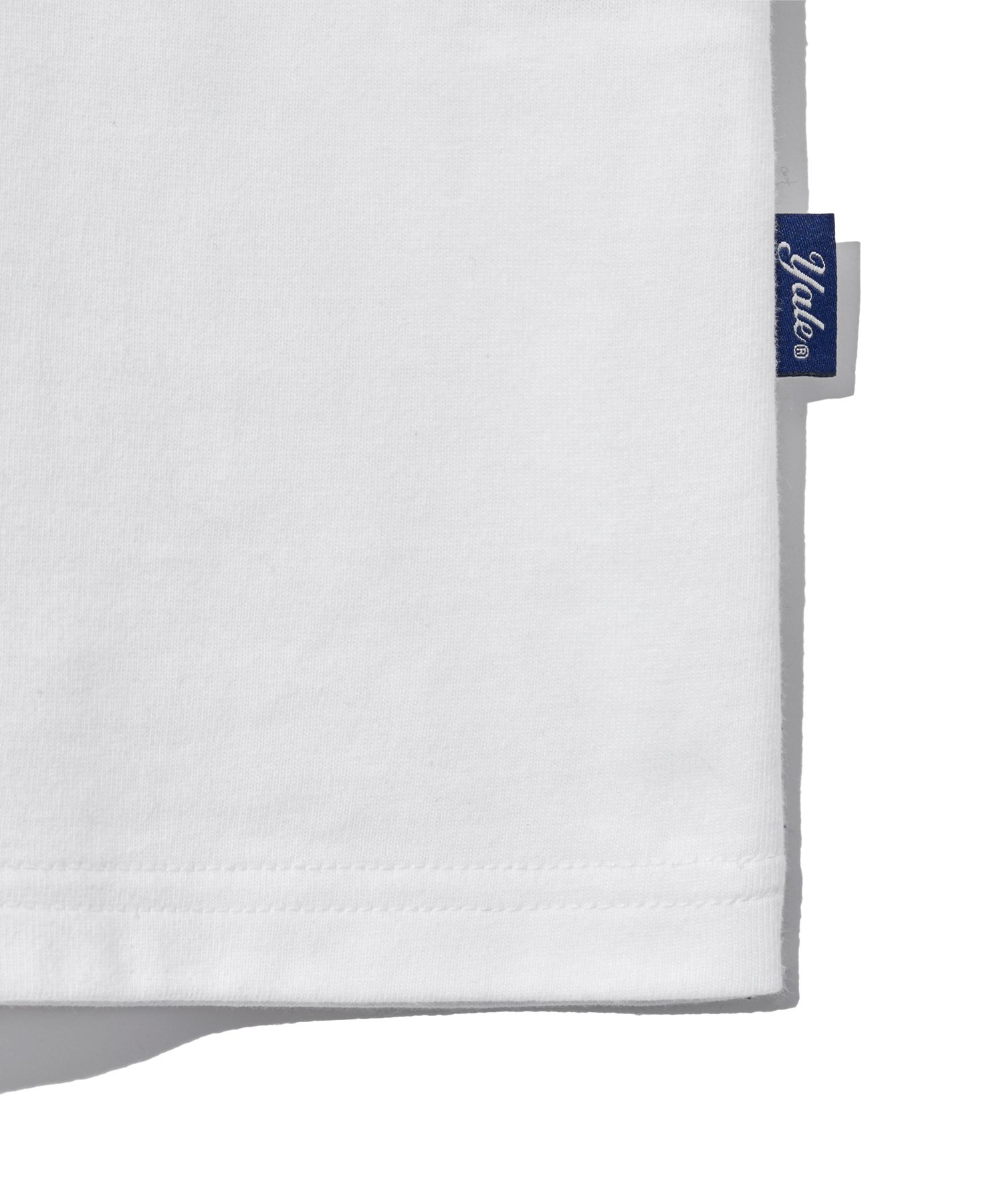 MUSINSA | YALE EMBROIDERY UNIVERSITY DAN TEE WHITE