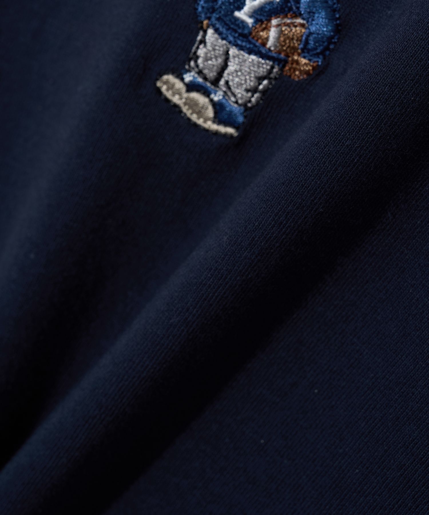 MUSINSA | YALE EMBROIDERY UNIVERSITY DAN TEE NAVY