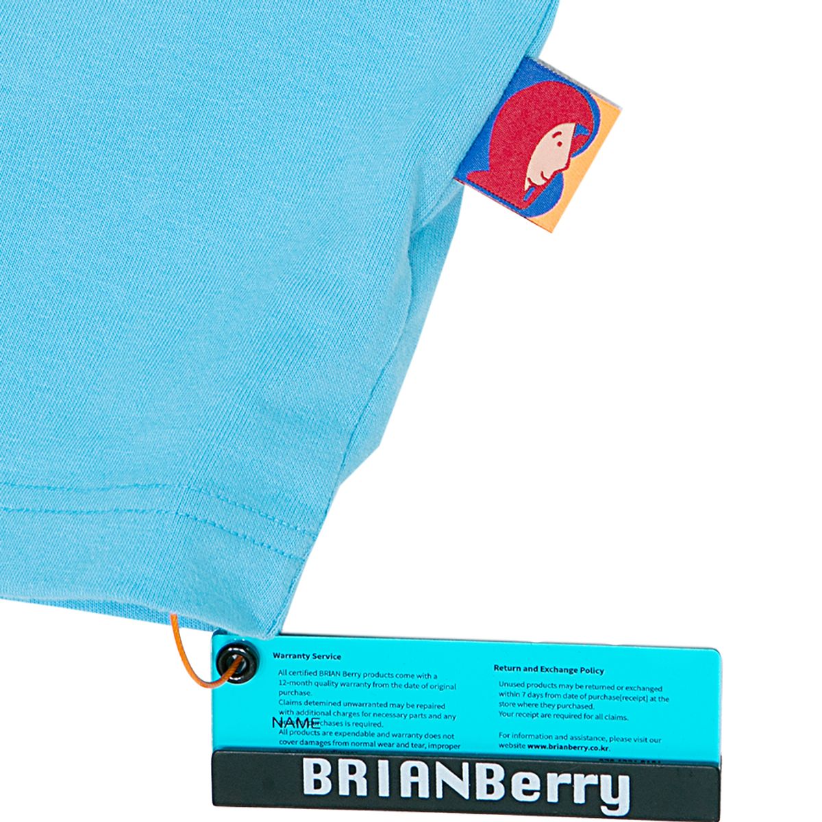 브라이언베리(BRIAN BERRY) BUILD LOGO TEE_S/BLUE