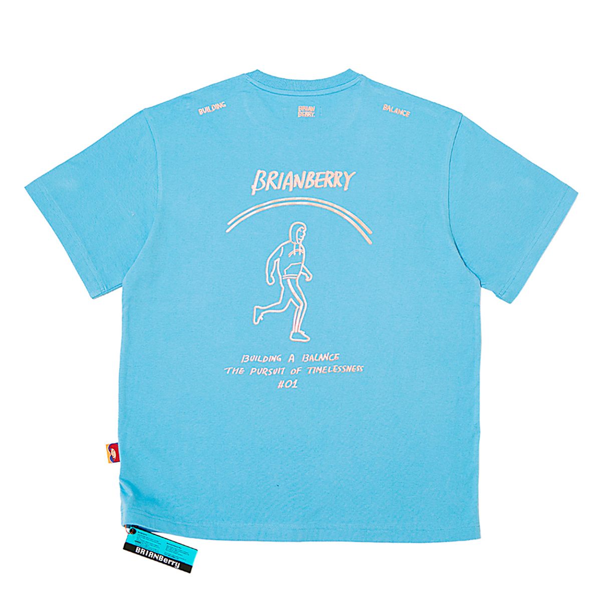 브라이언베리(BRIAN BERRY) BUILD LOGO TEE_S/BLUE