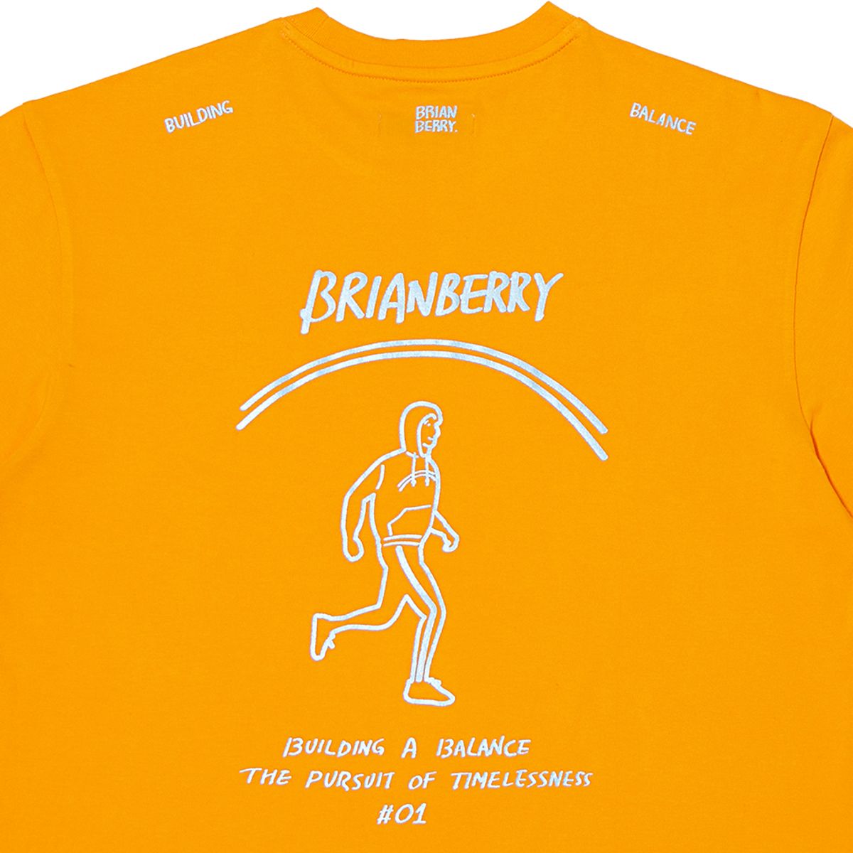 브라이언베리(BRIAN BERRY) BUILD LOGO TEE_L/ORANGE