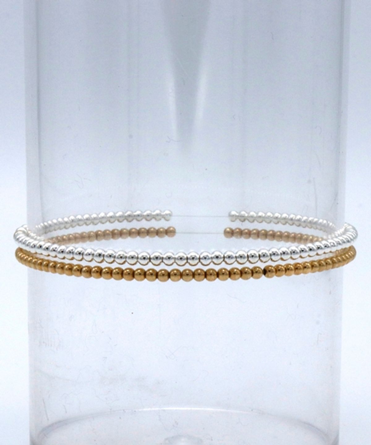 봉보(BONBEAU) 2mm silver gold ball daily simple Bracelet 925실버 은볼 팔찌 2mm