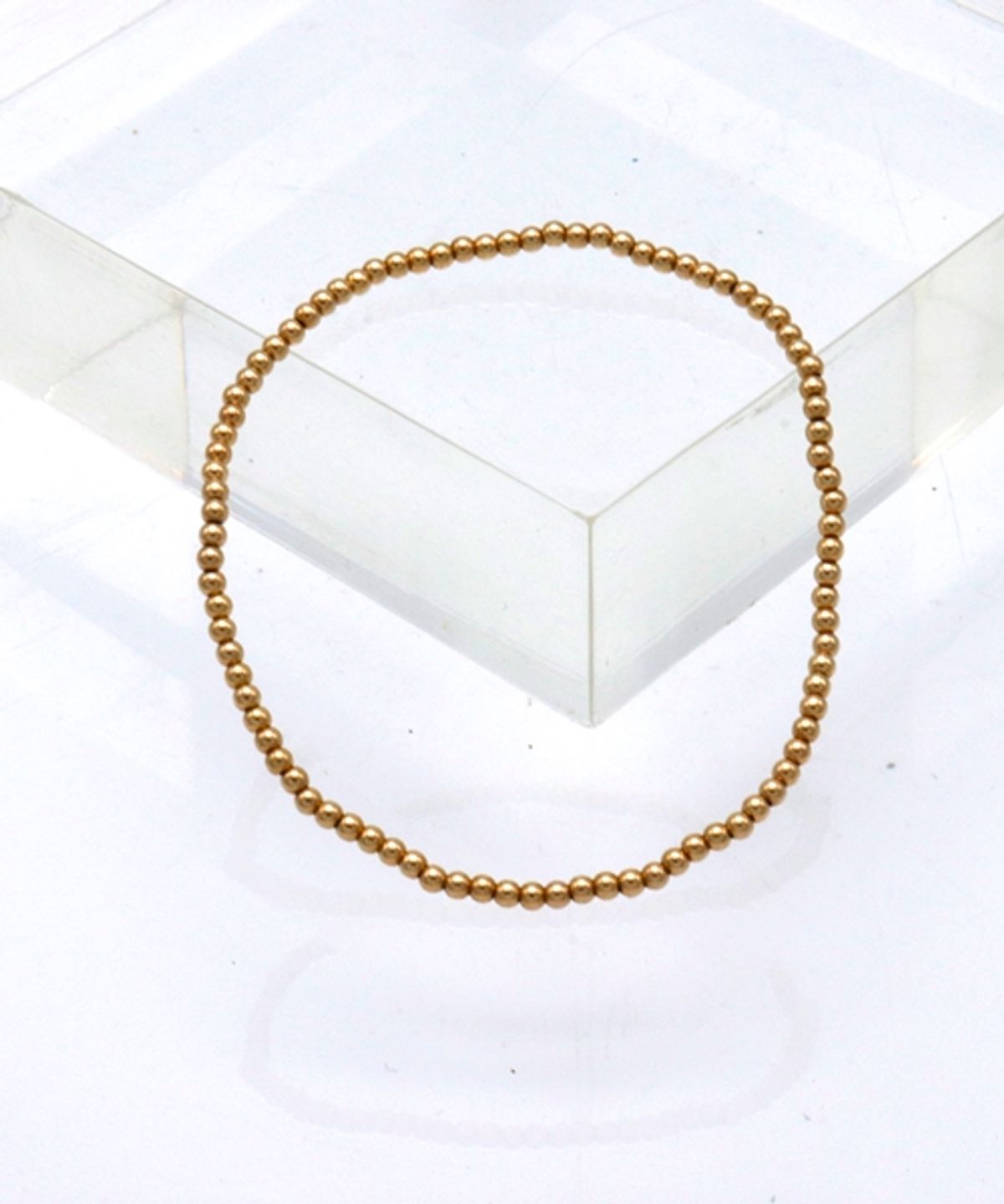 봉보(BONBEAU) 2mm silver gold ball daily simple Bracelet 925실버 은볼 팔찌 2mm