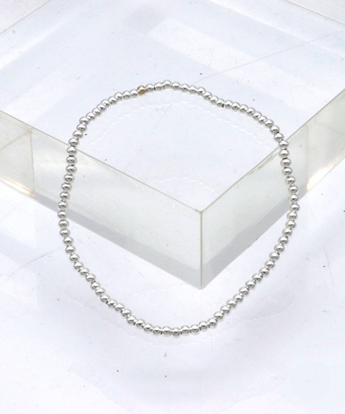 봉보(BONBEAU) 2mm silver gold ball daily simple Bracelet 925실버 은볼 팔찌 2mm