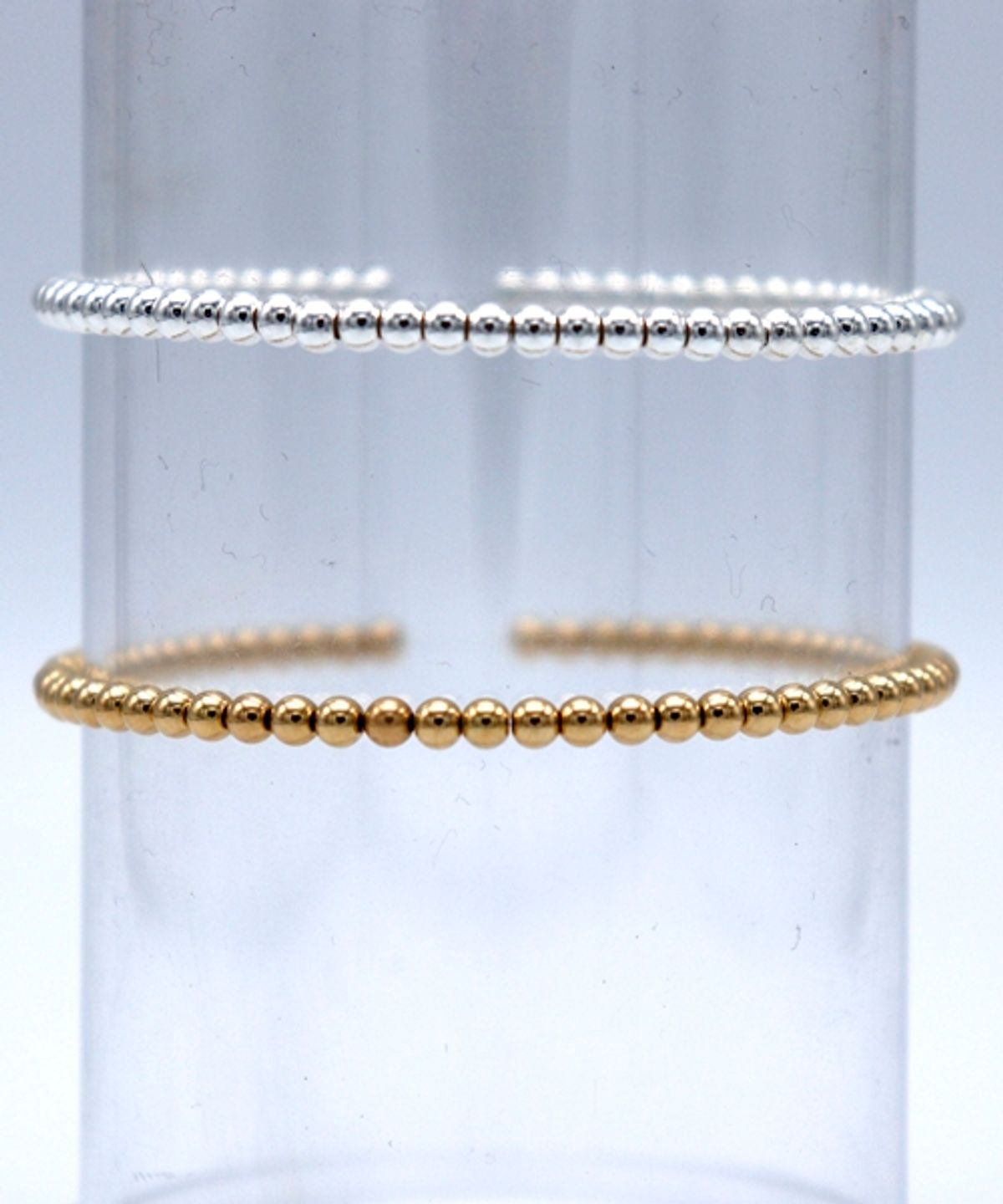 봉보(BONBEAU) 3mm silver gold ball daily simple Bracelet 925실버 은볼 팔찌 3mm