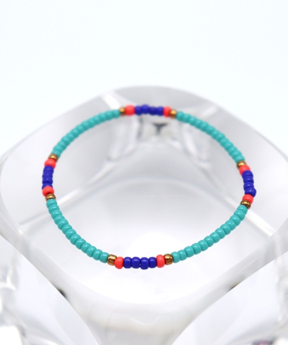 봉보(BONBEAU) Vivid color combo beads Bracelet 레이어드 시드비즈 팔찌 5color