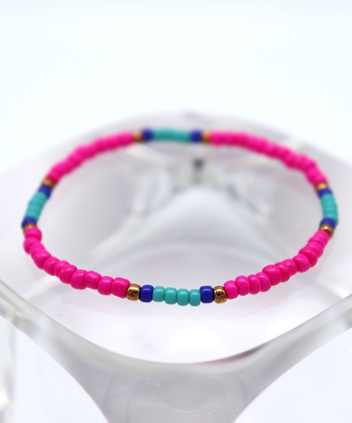 봉보(BONBEAU) Vivid color combo beads Bracelet 레이어드 시드비즈 팔찌 5color