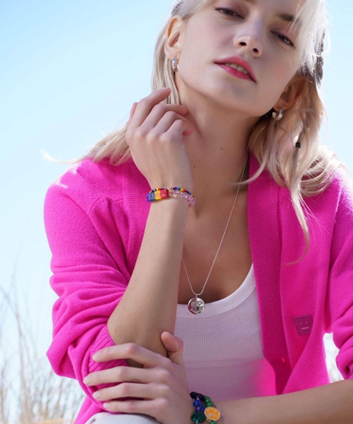 봉보(BONBEAU) Formica Lucky colorball Bracelet 호마이카 이니셜 커플 우정 팔찌