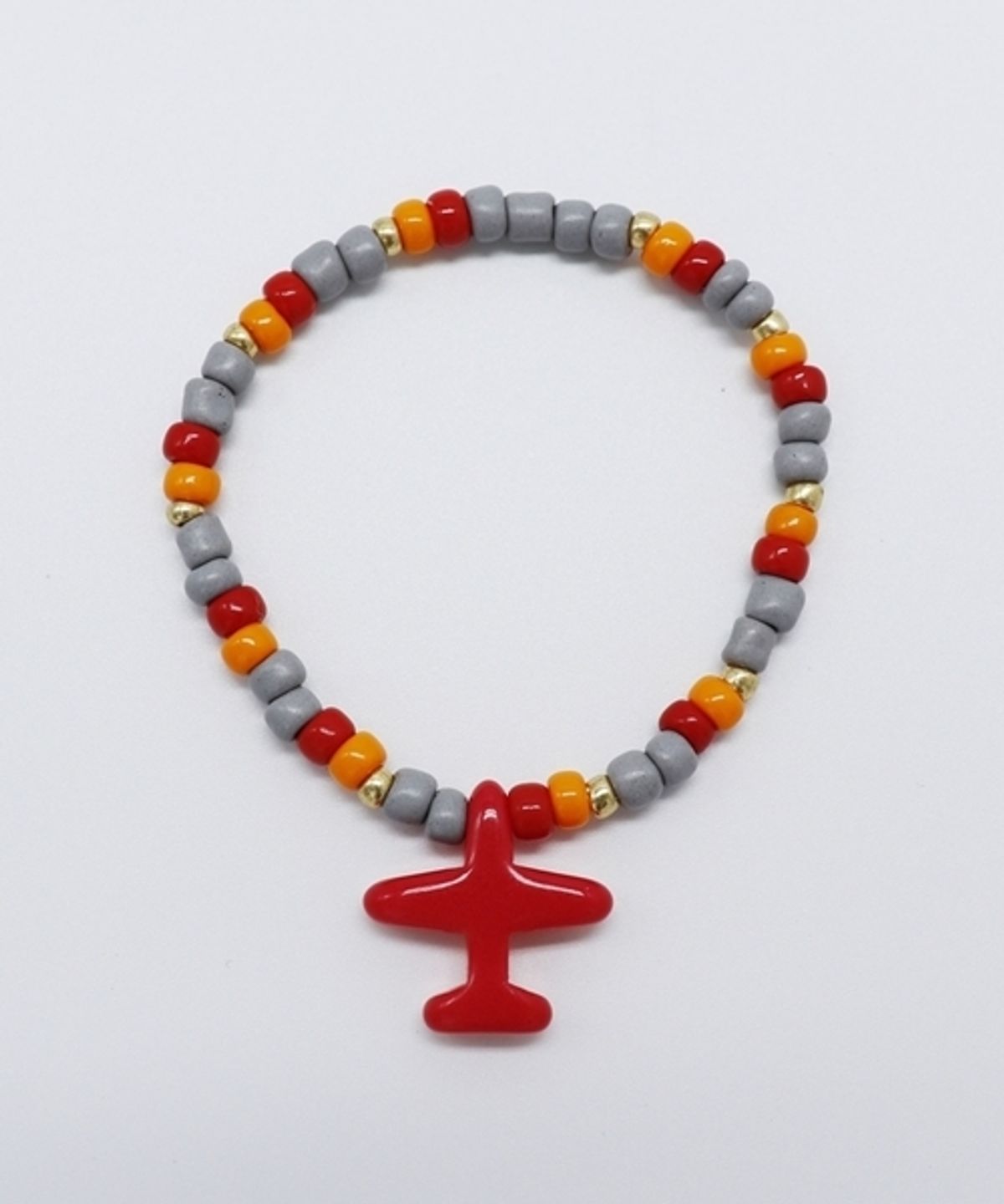 봉보(BONBEAU) Formica airplane beads Bracelet 호마이카 투톤컬러 비행기 비즈팔찌