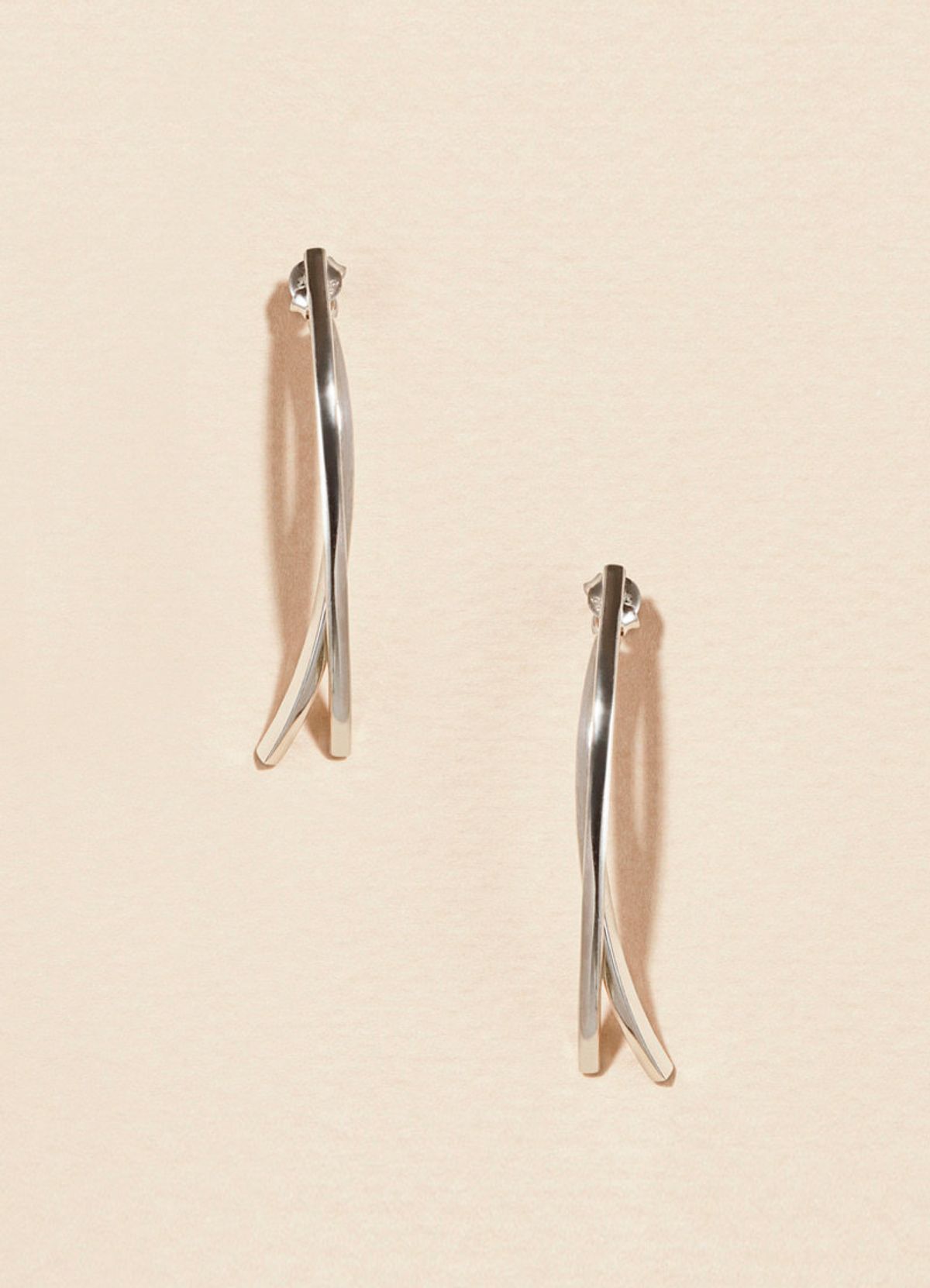 앙쥬오도르(ANGE ODOR) Silver Stick Drop Earring