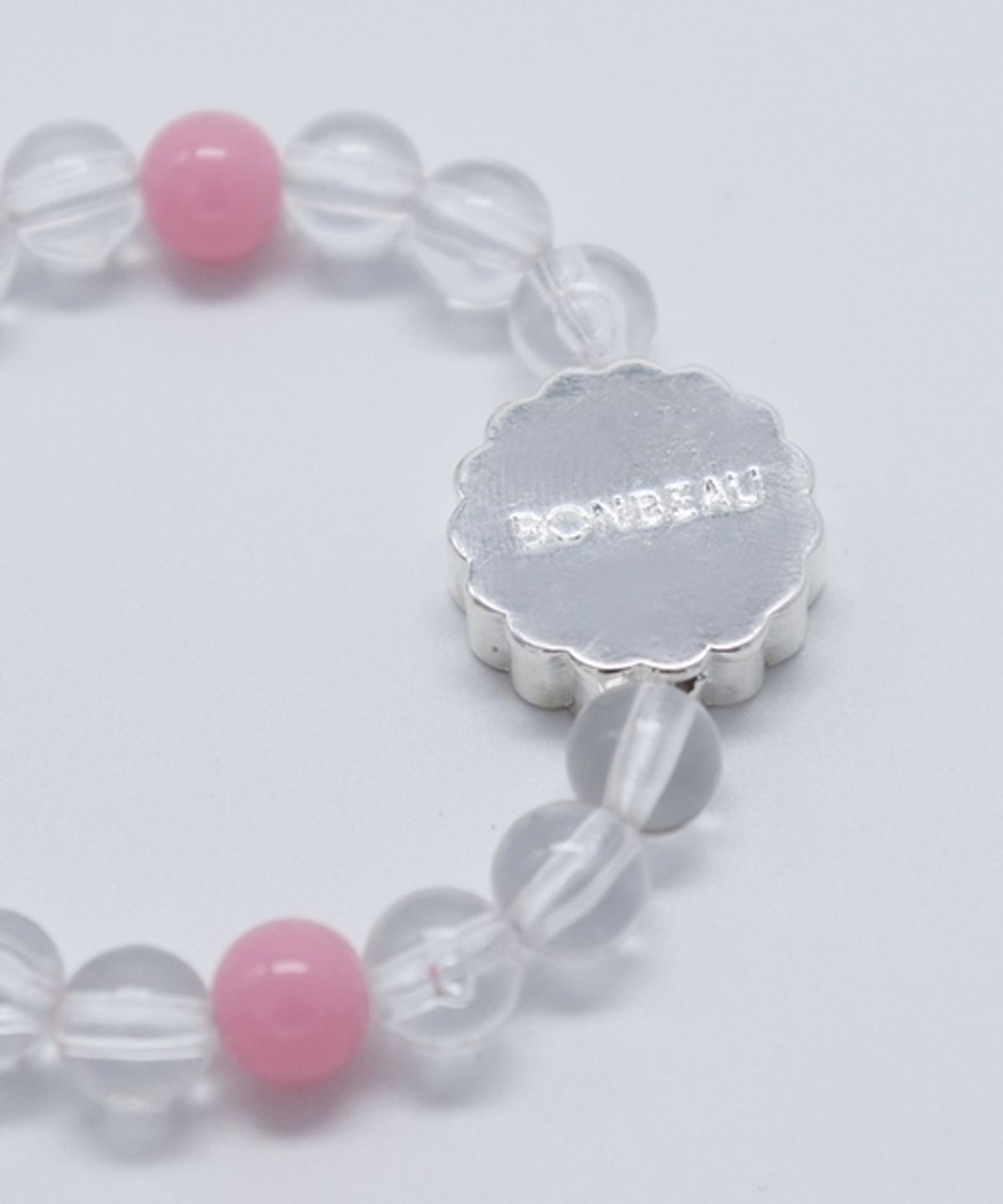 봉보(BONBEAU) Kitsch daisy acrylic Bracelet 브라스 데이지 투명 볼 팔찌