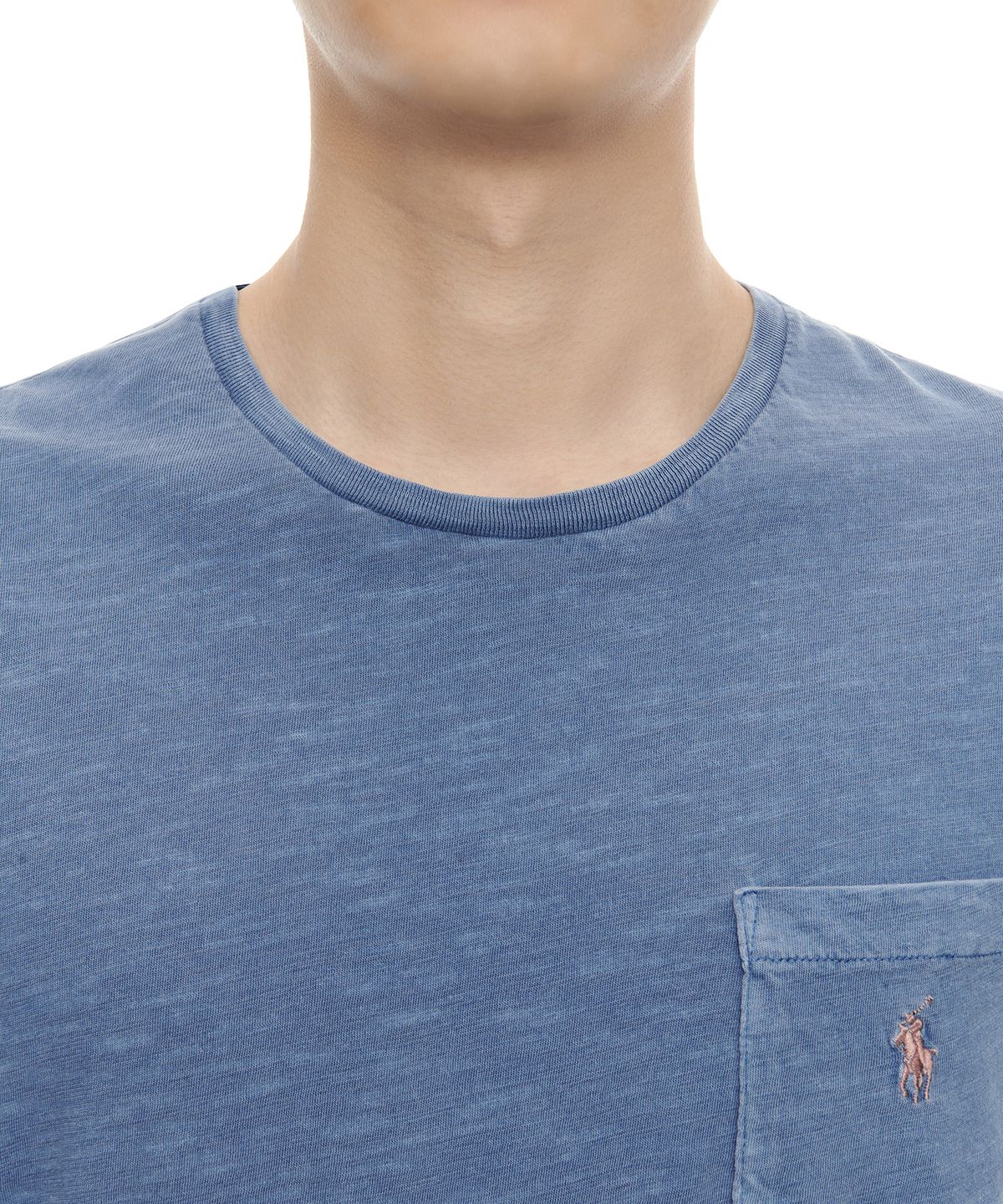 폴로 랄프 로렌(POLO RALPH LAUREN) 커스텀 슬림핏 포켓 티셔츠 - 블루