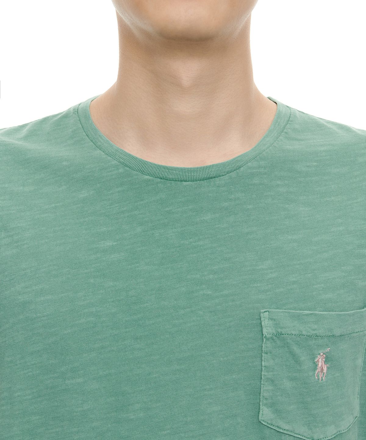 폴로 랄프 로렌(POLO RALPH LAUREN) 커스텀 슬림핏 포켓 티셔츠 - 그린