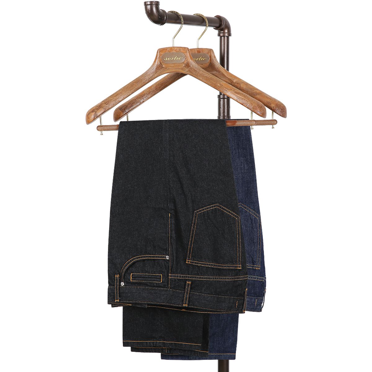 솔티(SORTIE) 224 Tailored Denim Jeans (Black)