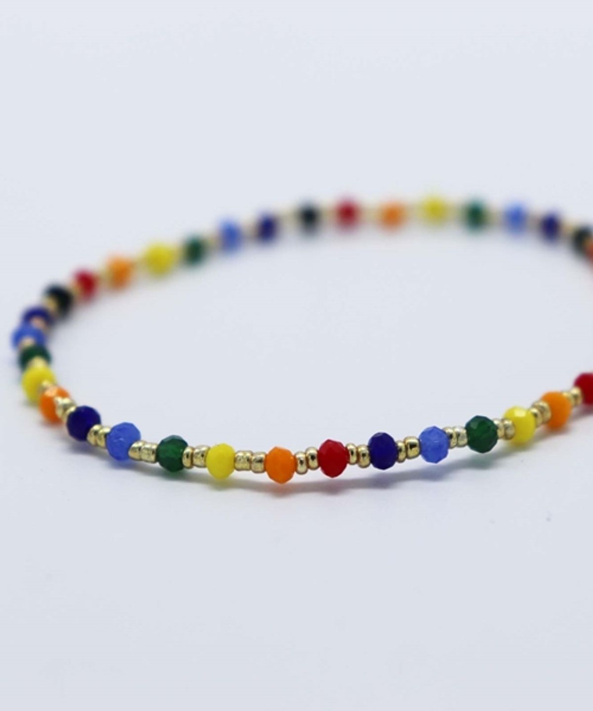 봉보(BONBEAU) Luck key rainbow double beads Bracelet set 행운키 컬러 비즈팔찌 세트 (2종)
