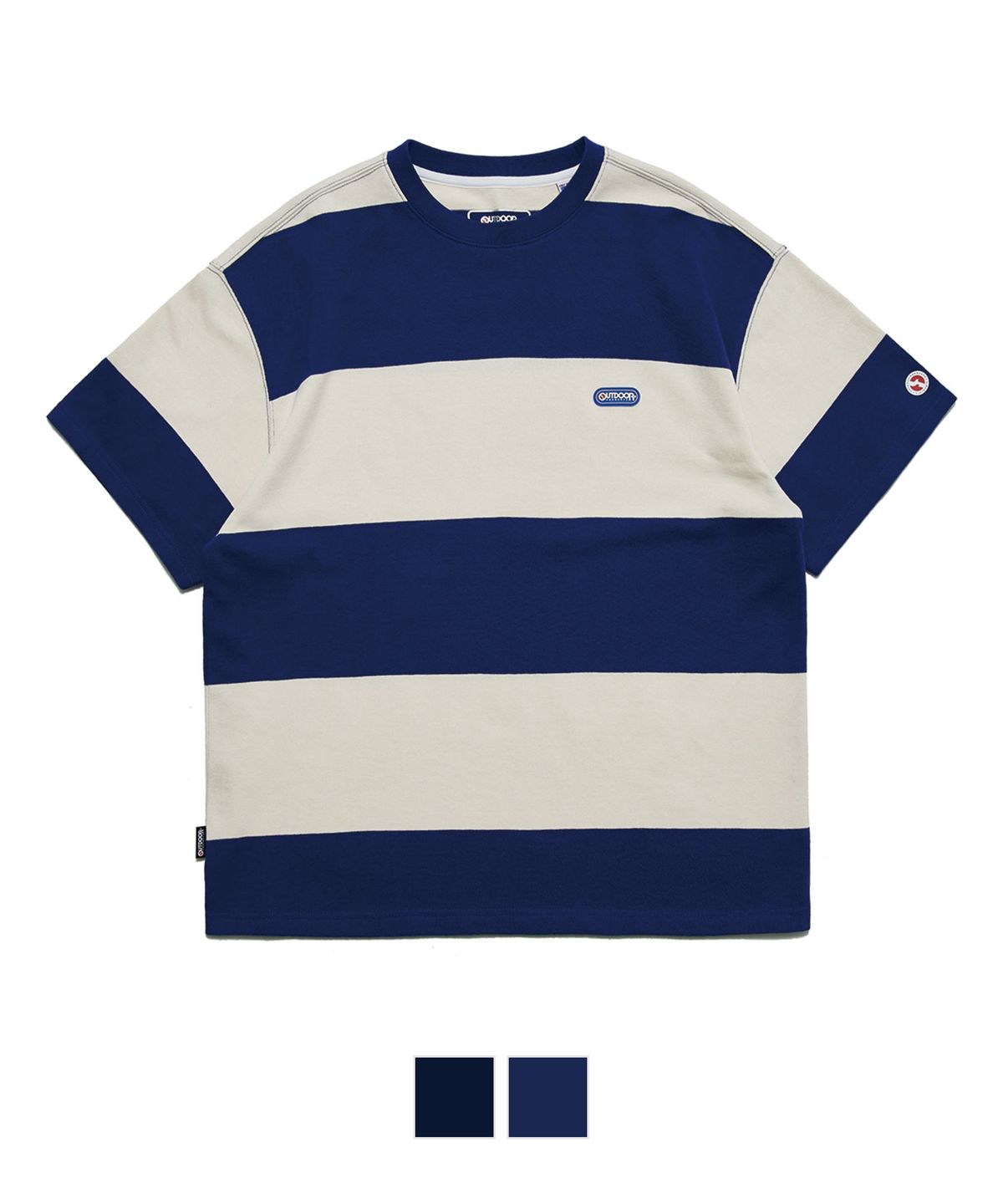 아웃도어 프로덕츠(OUTDOOR PRODUCTS) 빅 보더 스트라이프 반팔티셔츠 BORDER STRIPE TS