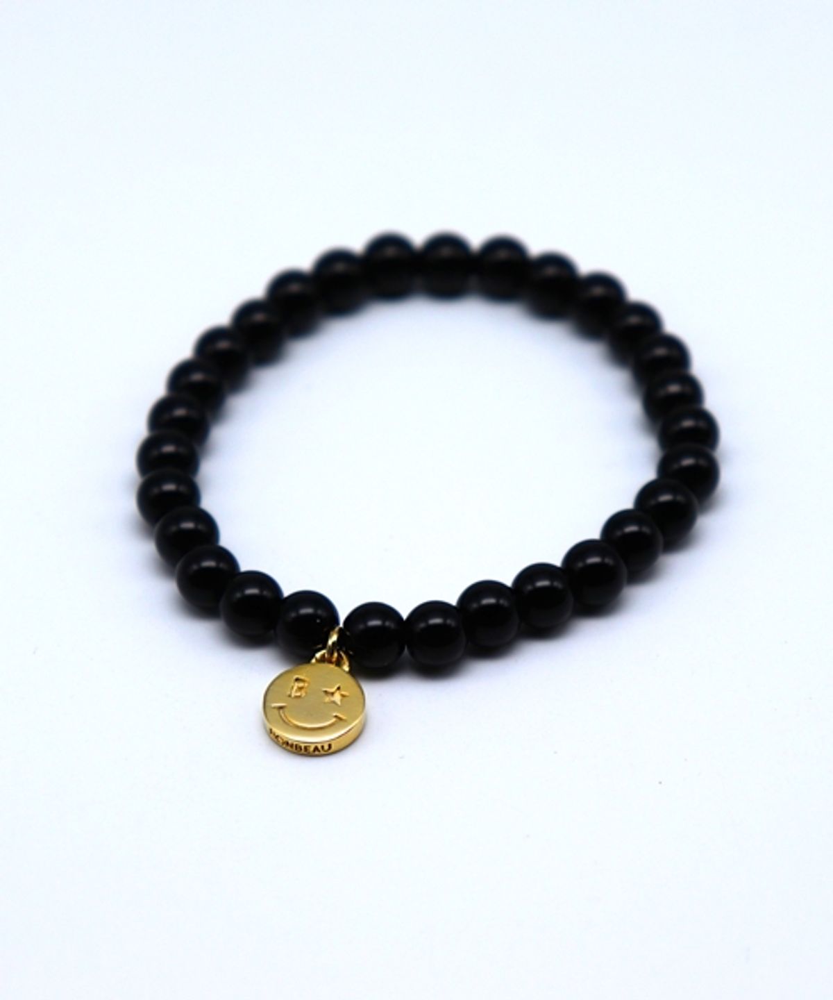 봉보(BONBEAU) Gold star smile point glass ball Bracelet 스타 스마일 참 글라스볼 팔찌