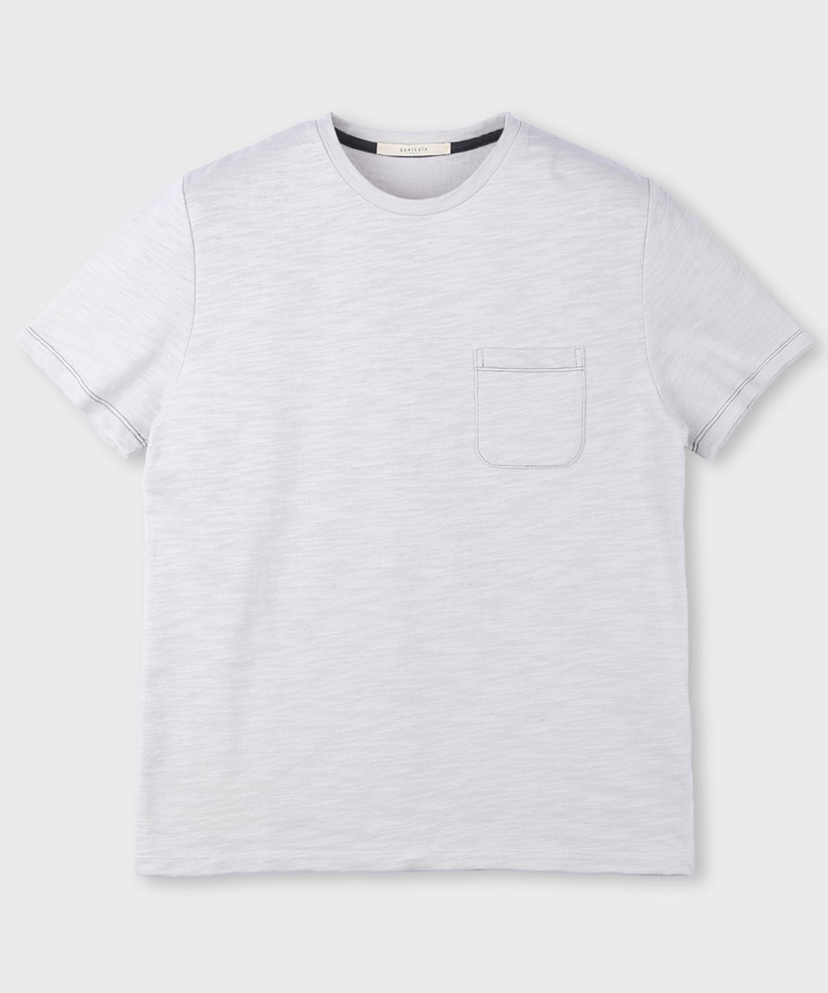 빠니깔레(PANICALE) 스티치 포켓 라운드 코튼 티셔츠 9 COLOR