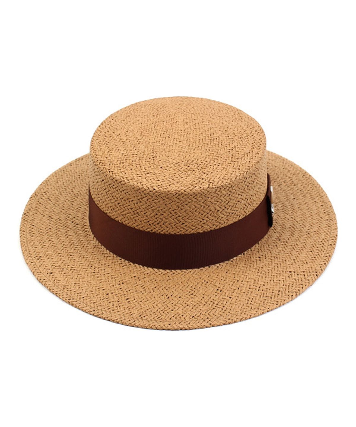 유니버셜 케미스트리(UNIVERSAL CHEMISTRY) Brown Line Brown Panama Hat 파나마햇