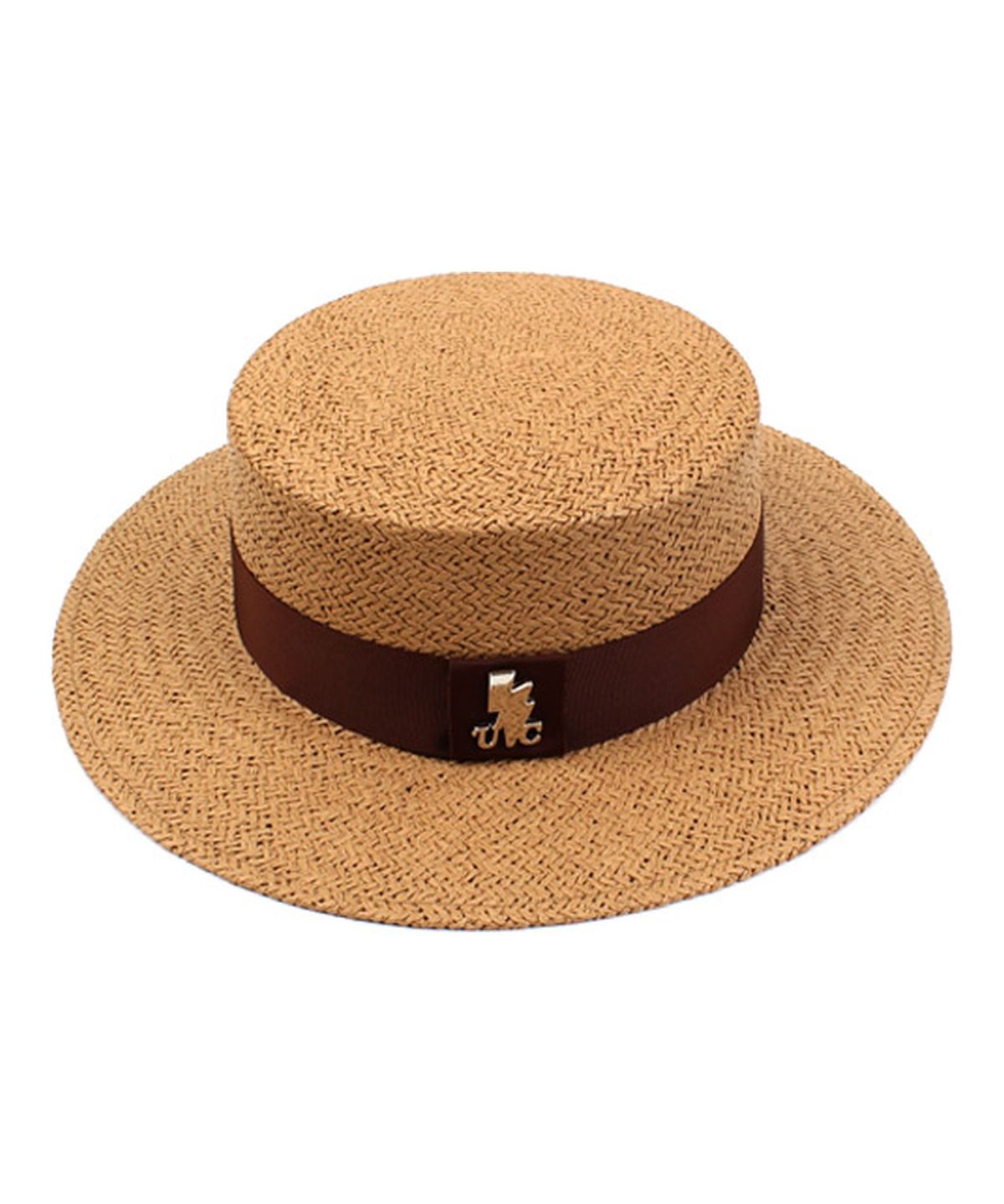 유니버셜 케미스트리(UNIVERSAL CHEMISTRY) Brown Line Brown Panama Hat 파나마햇