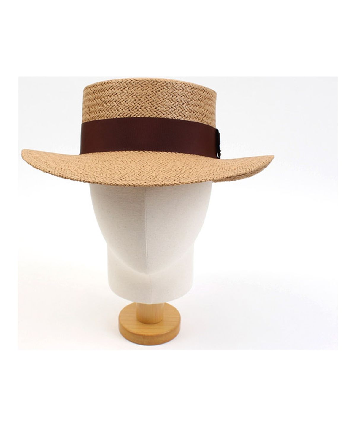 유니버셜 케미스트리(UNIVERSAL CHEMISTRY) Brown Line Brown Panama Hat 파나마햇