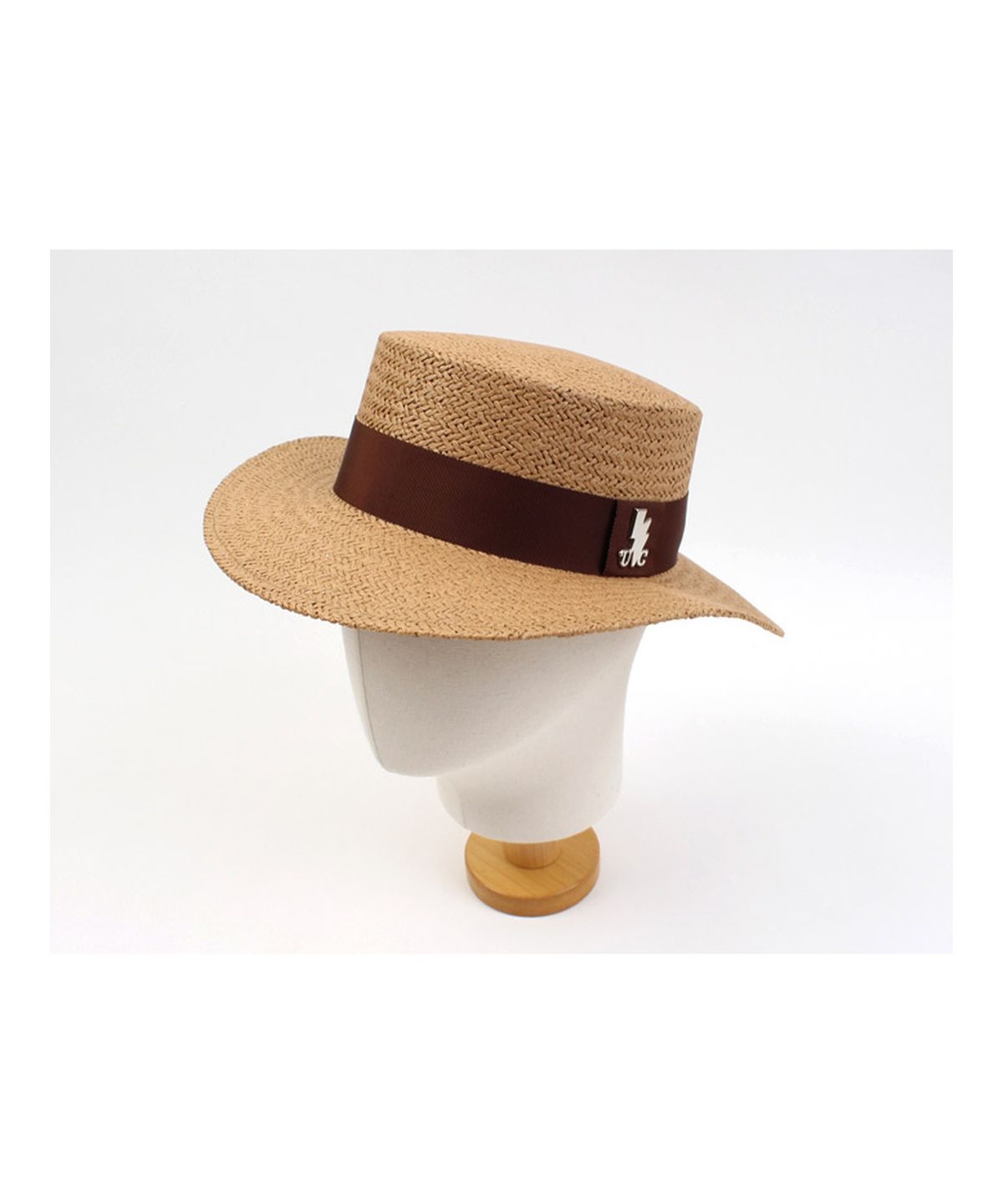 유니버셜 케미스트리(UNIVERSAL CHEMISTRY) Brown Line Brown Panama Hat 파나마햇