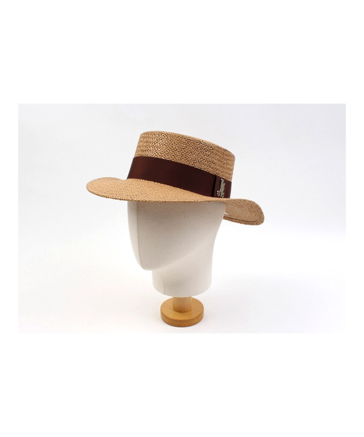 유니버셜 케미스트리(UNIVERSAL CHEMISTRY) Brown Line Brown Panama Hat 파나마햇