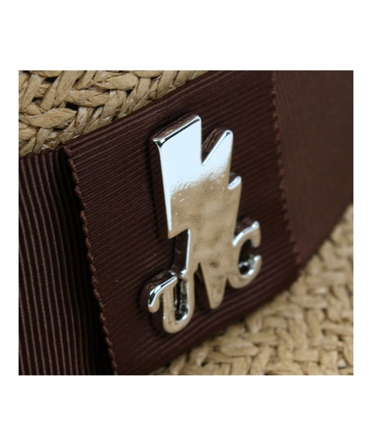 유니버셜 케미스트리(UNIVERSAL CHEMISTRY) Brown Line Brown Panama Hat 파나마햇