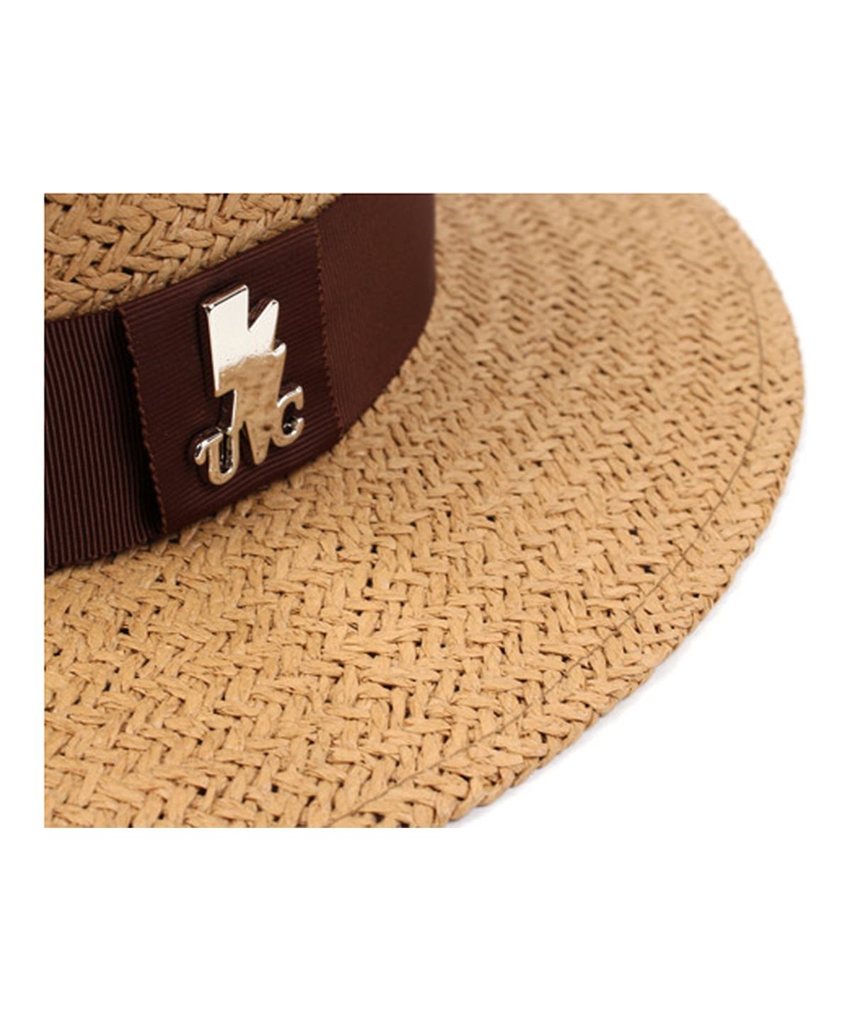 유니버셜 케미스트리(UNIVERSAL CHEMISTRY) Brown Line Brown Panama Hat 파나마햇