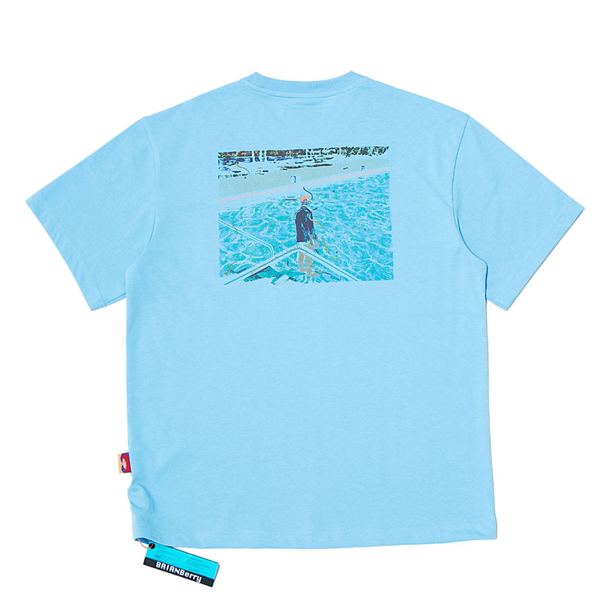 브라이언베리(BRIAN BERRY) POOL GRAPHIC TEE_BLUE